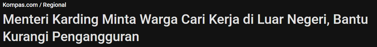 Menteri Karding